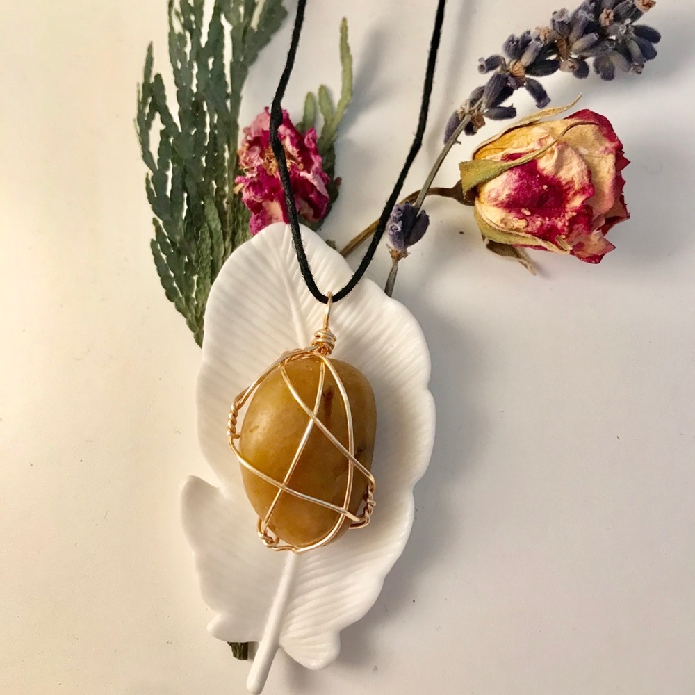 Wire wrapped pendant